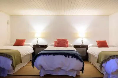 Cama o camas de una habitación en Masia 1612. Muy cerca de las playas. Costa Brava