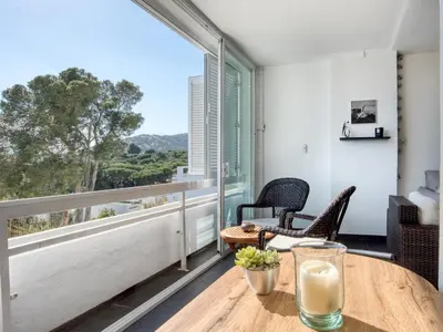Un balcón o terraza de Nardos Apartament reformat amb encant per 5 persones a 10 minuts de la platja