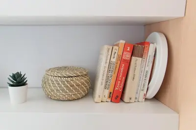 Biblioteca en el apartamento