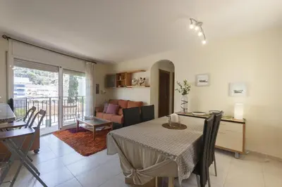 Zona de estar de LETS HOLIDAYS Beautiful apartment in the center of tossa de mar