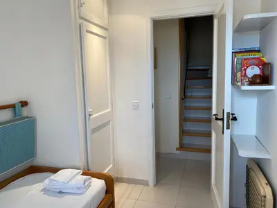 Cama o camas de una habitación en BLAU Bonito Duplex con Terraza - WeHost Costa Brava