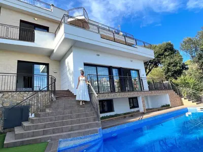 Piscina en o cerca de Villa de lujo con vistas al mar y piscina privada