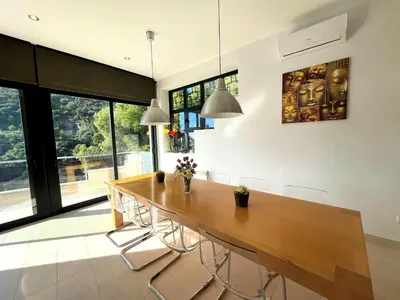 Zona de estar de Villa de lujo con vistas al mar y piscina privada