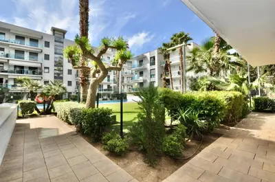 Jardín al aire libre en Apartament Vale