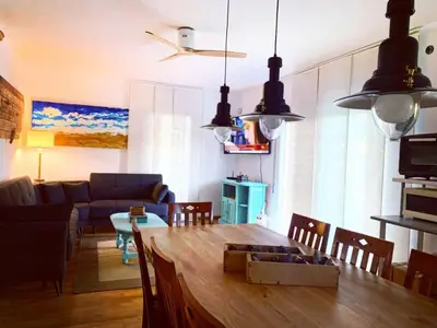 Zona de estar de Villa Mas Blau by Host&Joy