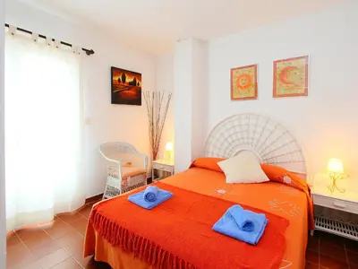 Cama o camas de una habitación en Holiday Home Puig Dels Daus by Interhome
