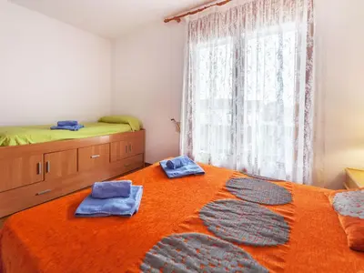 Cama o camas de una habitación en Holiday Home Eva by Interhome