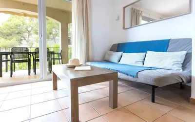 Zona de estar de Apartamento a 100 m de playa. Calella Palafrugell
