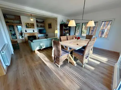Una cocina o zona de cocina en Casa amb piscina i jardí a Palamós per 6 persones