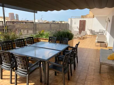 Un balcón o terraza de Àtic espectacular a Palamós
