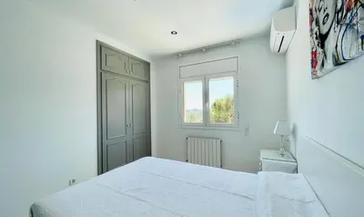 Cama o camas de una habitación en Villa reina by costabravaway