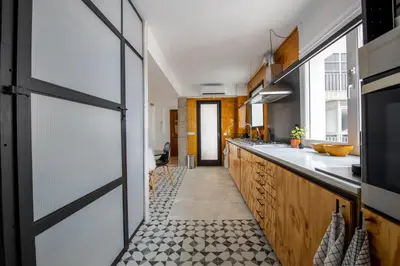 Una cocina o zona de cocina en Casa Creu Mar