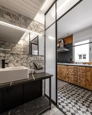 Una cocina o zona de cocina en Casa Creu Mar