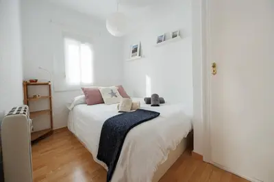 Cama o camas de una habitación en Vistes al mar Ideal per parelles i teletreball