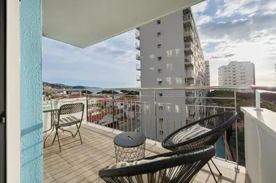 Un balcón o terraza de Vistes al mar Ideal per parelles i teletreball