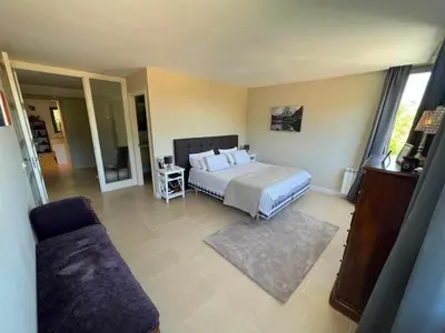 Cama o camas de una habitación en Villa Peralta Girona City w above ground Pool