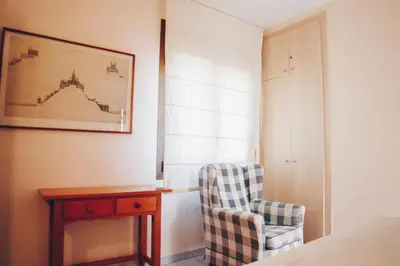 Zona de estar de Espectacular apartamento en Calella de Palafrugell, vistas al mar