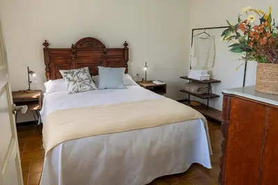 Cama o camas de una habitación en Can Cristus