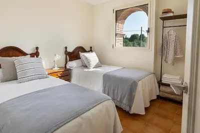 Cama o camas de una habitación en Can Cristus