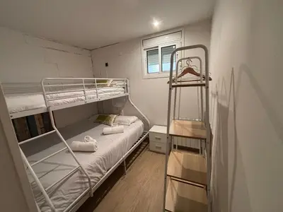 Cama o camas de una habitación en Cala Salions, Amplio Apartamento con visitas al mar Tossa de mar