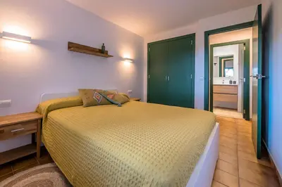 Cama o camas de una habitación en SR-45 BEGUR SA RIERA 4 PaX