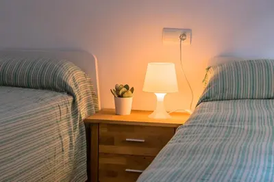Cama o camas de una habitación en SR-45 BEGUR SA RIERA 4 PaX