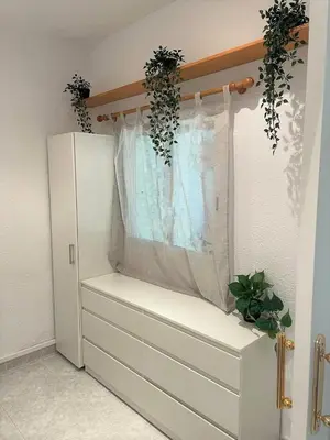 Cama o camas de una habitación en Apartamento en Platja Sant Pol S'agaro con pisicina y jardin (playa - centro)