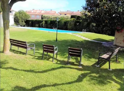 Piscina en o cerca de Apartamento en Platja Sant Pol S'agaro con pisicina y jardin (playa - centro)