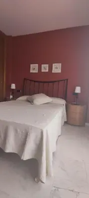 Cama o camas de una habitación en Blanes Apartamento S'Abanell central park