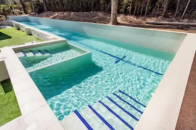 Piscina en o cerca de Luxury private Villa - 25m Pool - Gym - 2 min to Beach
