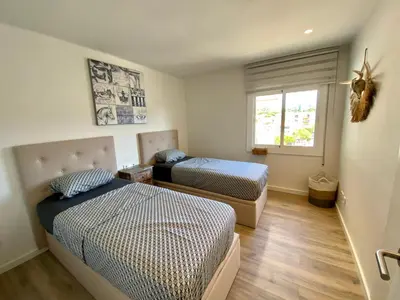 Cama o camas de una habitación en Perla del Mar