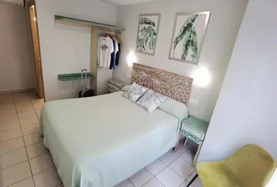 Cama o camas de una habitación en HOSTAL RIGAU