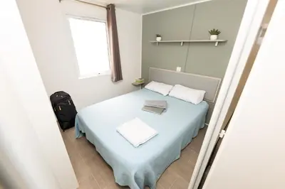 Cama o camas de una habitación en Camping Bellsol Pets