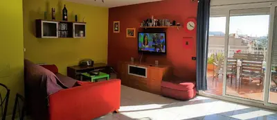 Una televisión o centro de entretenimiento en Apartamento Mediterraneo