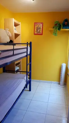 Cama o camas de una habitación en Apartamento Mediterraneo