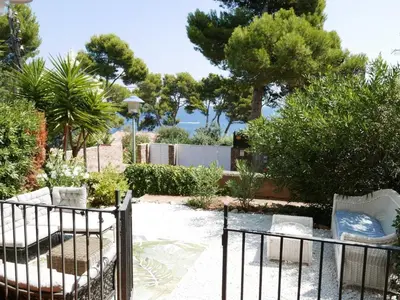 Jardín al aire libre en Apartament al Golfet de Calella de Palafrugell