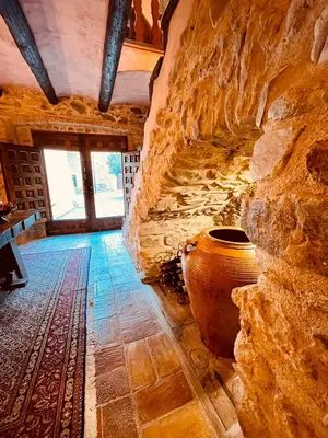 Zona de estar de Auténtica casa del SXVII en la Costa Brava