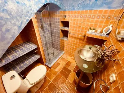Un baño de Auténtica casa del SXVII en la Costa Brava