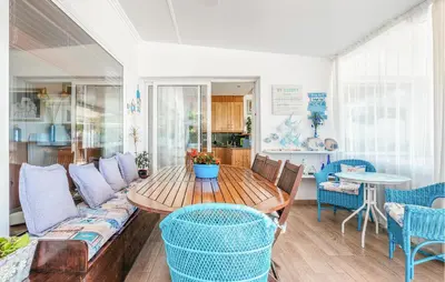 Zona de estar de Nice Home In Malgrat De Mar