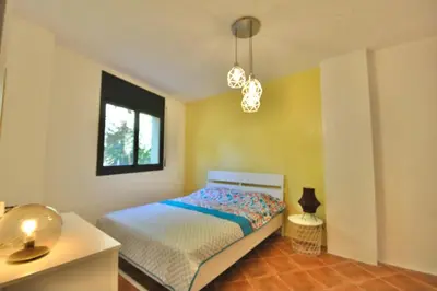 Cama o camas de una habitación en Villa Soleina