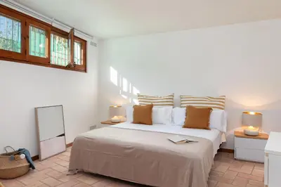 Cama o camas de una habitación en Flateli Sa Tuna 1