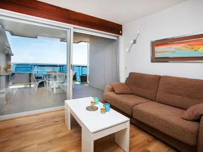 Zona de estar de Apartment Vermell-11 by Interhome