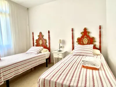 Cama o camas de una habitación en Gran Casa Económica Piscina Privada Begur