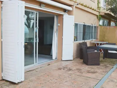 Un patio o zona al aire libre en Apartament singer
