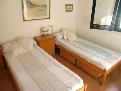 Cama o camas de una habitación en Els pescadors