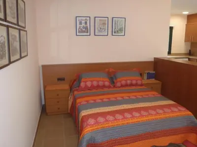 Cama o camas de una habitación en Apartment estudi