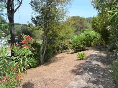 Jardín al aire libre en Casa minipa