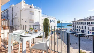 Un balcón o terraza de Apartment Sta Rosa1 - Llafranc