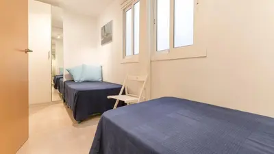 Cama o camas de una habitación en Apartment Sta Rosa1 - Llafranc