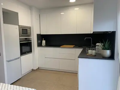 Una cocina o zona de cocina en Rancho Suizo 852